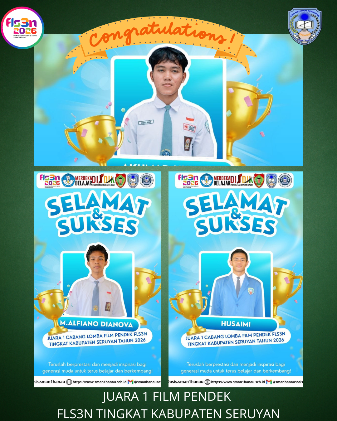 JUARA 1 FILM PENDEK TINGKAT KABUPATEN SERUYAN