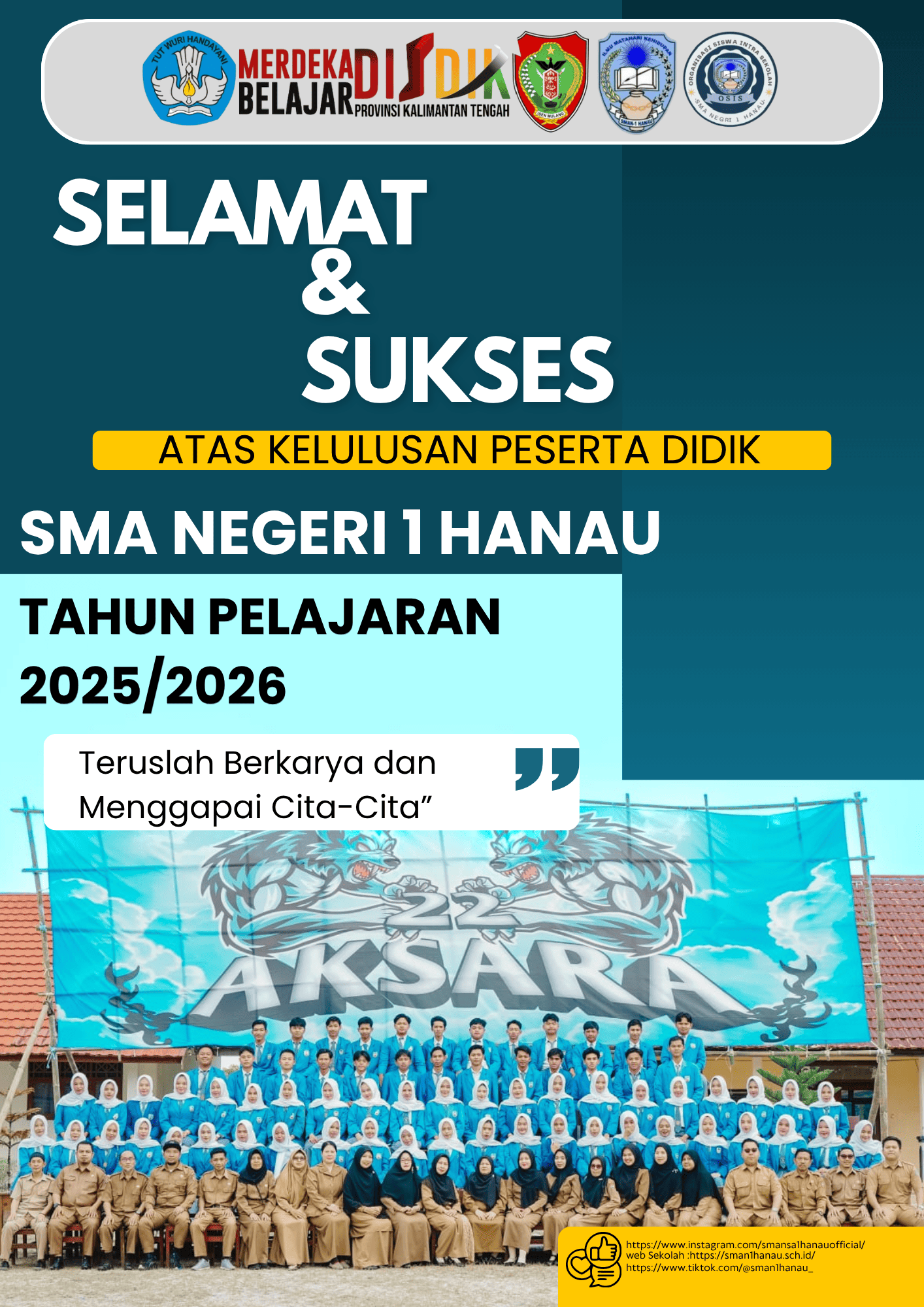 “Momen Bahagia! Seluruh Siswa Kelas XII SMAN 1 Hanau Dinyatakan Lulus”